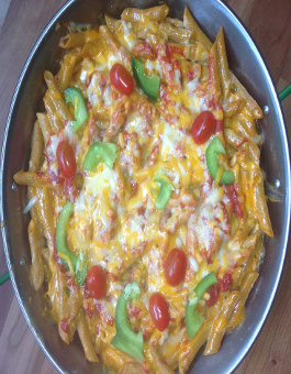 Pizza Mac and Cheese Pie