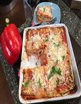 Passover Roasted Bell Pepper Lasagna