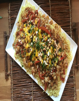 Rose Reisman Chicken and Mango Stir-Fry with Hoisin Coconut Sauce