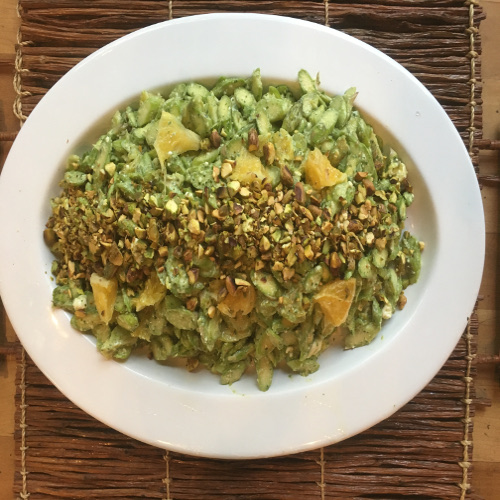 Pesto Asparagus Salad with Oranges, Feta and Pistachios Rose Reisman Recipe