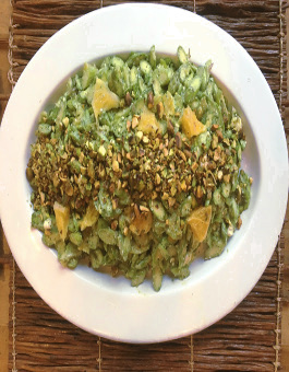 Rose Reisman Vegetarian Recipe Asparagus Salad with Oranges, Feta, and Pistachios