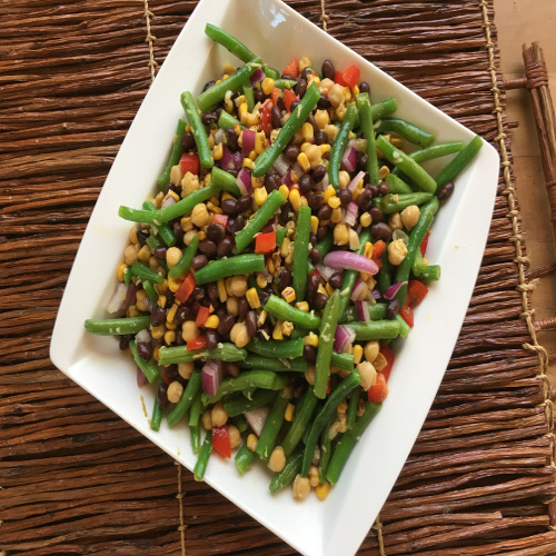 Three-Bean, Avocado and Charred Corn Salad- Rose Resieman Recipe